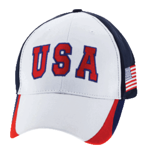 White USA Cap